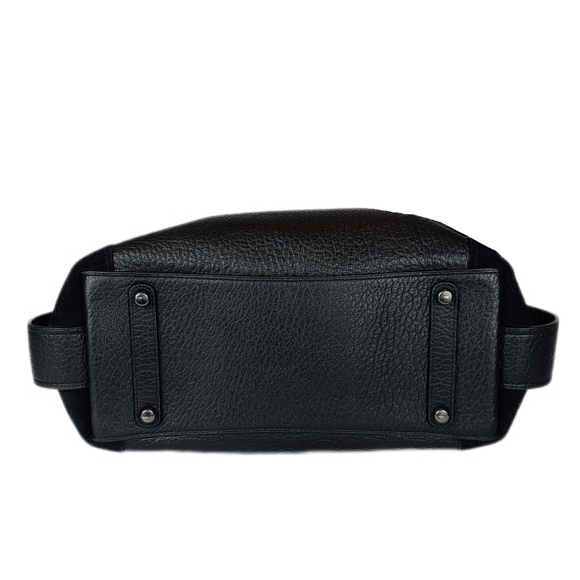 LG COACH EDIE 42 MIXED LEATHER HOBO w/COACH FACE CHARM - Picture 6 of 10